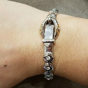 Henri Bendel Rhinestone stainless steel bracelet